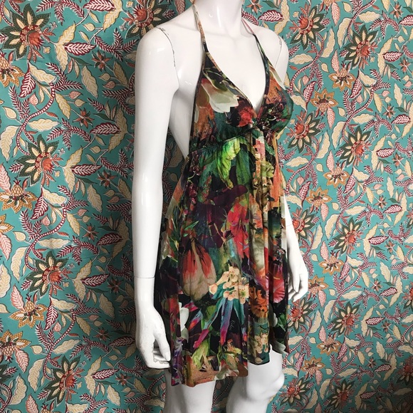 NWOT Colcci Brazilian Designer Tropical Floral Sundress Size Small - Picture 13 of 17